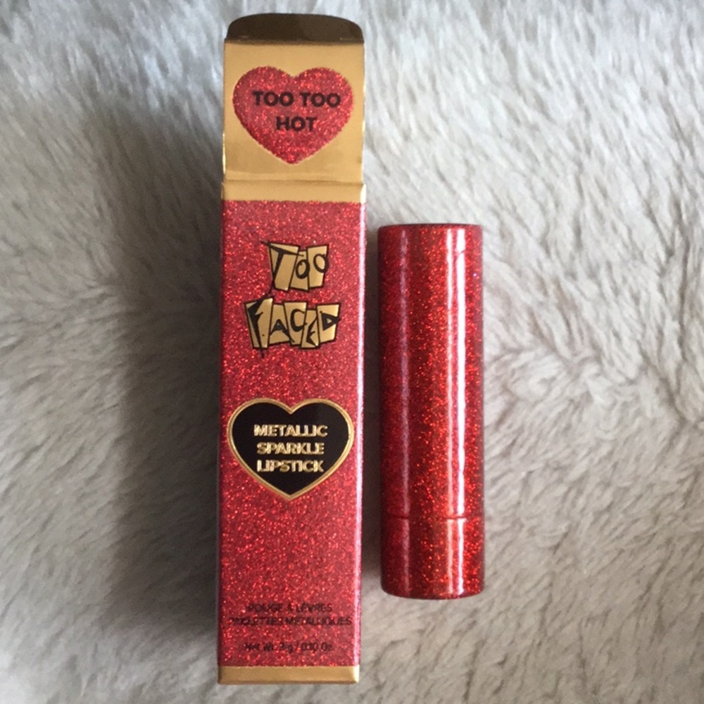 Too Faced Too Too Hot Metallic Sparkle Lippie - Picture 1 of 2